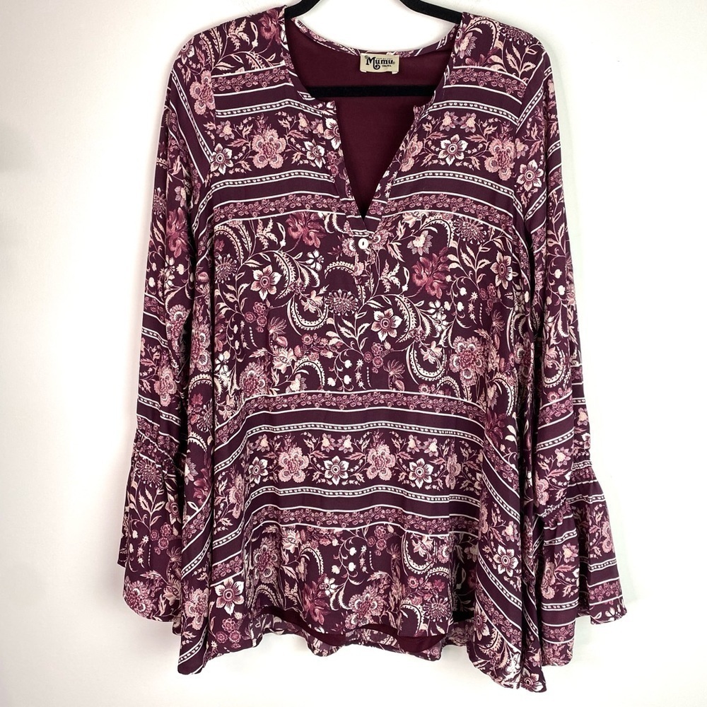 Show Me Your Mumu Perveen Pink Pirate Tunic Top S - Picture 2 of 8